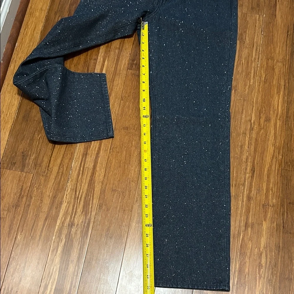 J. Crew Charcoal Speckled Straight Leg Jeans High Rise Size 26